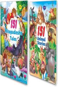 151 Hitopdesha Tales, 151 Animal'S Stories | Set Of 2 Story Books By Manoj Publications