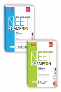 MTG NEET Champion Set of 2 Books (Chemistry + Biology) Latest Revised Edition 2023 - NCERT Based Chapterwise Topicwise Segregation of MCQs, Concise Theory & 5000+ Topicwise Questions From Last 10 years Medical Entrance Exam [Paperback] MTG Editoria