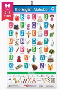 Jumbo English Alphabet And Numbers Chart For Kids | Perfect For Homeschooling, Kindergarten And Nursery Children