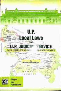 Singhal Law Publications U.P. Local Laws For U.P. Judicial Service [Paperback] Mohd. Tauseef Raza