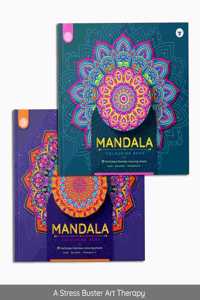 Mandala Colouring Books For Adults | Adult Colouring Book With Tear Out Sheets For Artwork | Diy Acitvity Books | Frame After Colouring - Set Of 2