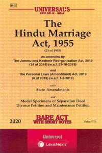 The Hindu Marriage Act- Bare Act With Short Notes [2020 Edn]
