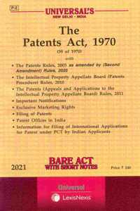 (Universal'S Code P-5) The Patents Act, 1970 (2021E)