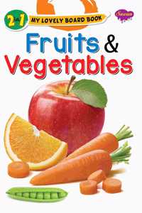 2 In 1 My Lovely Board Book | Fruits And Vegetables