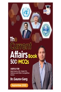 500+ MCQ's Current Affairs Book September 2022 By Dr. Gaurav Garg (English Edition)