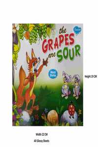 Kids Moral Stories - Bundle Of 3 Story Books - English Illustrated Stories With Colour Pictures (Included Books : â€˜The Grapes Are Sourâ€™, â€˜The Foolish Donkeyâ€™ And â€˜The Clever Foxâ€™)
