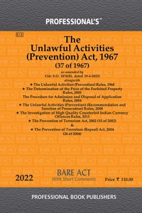 Unlawful Activities (Prevention) Act, 1967 Alongwith Rules