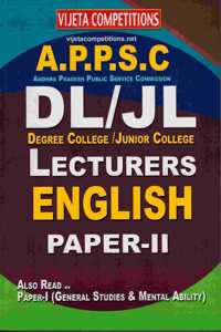 Appsc Degree/Junior College Lecturers English Paper-Ii