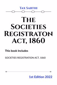 The Societies Registraton Act, 1860 | 1St Edition 2022