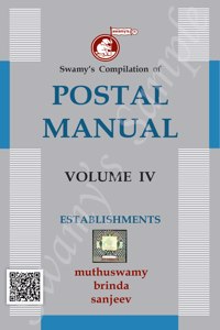 Swamy'S Compilation Of Postal Manual Vol. Iv - Establishments