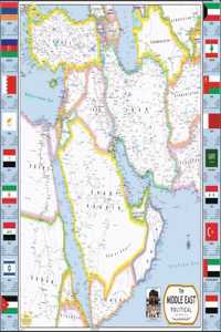 Middle East Map (Saudi Arabia, Yemen, Oman, Iran, Iraq, Syria, Turkey, Jordan)