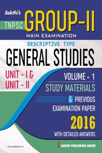 Tnpsc Group Ii Main - General Studies Volume I (1) Study Materials And Previous Years Questions With Detailed Answers Book