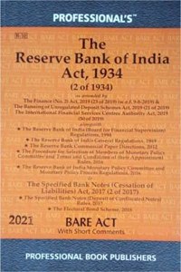 Reserve Bank Of India Act,1934 With Latest Amendments (Handbook/Bare Act)