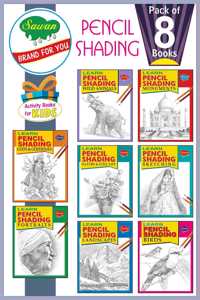 Pencil Shading Pack | Set Of 8 Anti Stress Shading Books