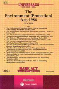 The Environment (Protection) Act, 1986 [2021 Edn.]`