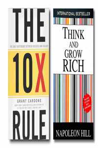 The 10X Rule (Hardcover) + Think And Grow Rich (2 Books Combo With Customized Bookmarks)