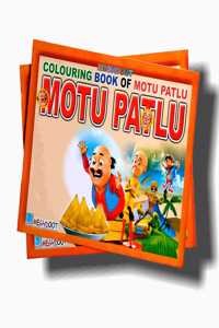Colouring Book Of Motu Patlu: Crayon Colouring Book ( For Kids And Children)