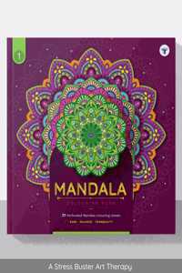 Mandala Colouring Books For Adults | Adult Colouring Book With Tear Out Sheets | Diy Acitvity And Beginner Colouring Book For Relaxation