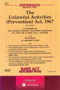 The Unlawful Activities (Prevention) Act, 1967 [2021 Edn]