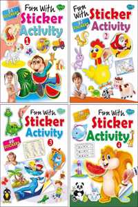 Sawan Fun With Sticker Activity-1 To 4 | Set Of 4 Books