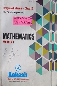 Aakash Integral Module [1&2] Mathematics For Class -Ix  [My Friends Diary With This Book Free]