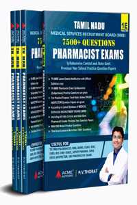 Medical Services Recruitment Board (Mrb) Tamilnadu Pharmacist Exam 7500+ Mcqs | Practice Previous Year Question Paper Mcqs Book (English)