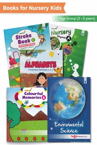 Nurture Early Learning Nursery Books For Kids In English | 2 To 5 Year Old Children | Learn Abcd Alphabets, Tracing Strokes, Pattern Writing, Rhymes, ... Content Team At Target Publications [Paperback] Content Team At Target Publications