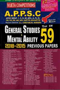 Appsc General Studies And Mental Ability 2018 - 2015 Top 59 Previous Papers