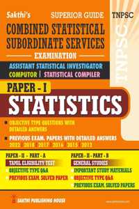 Tnpsc Combined Statistical Subordinate Service (Statistics & General Studies) Examination Book