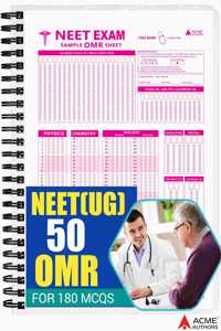 NEET/JEE OMR Sheet | 100 OMR for 180 MCQs by ACME AUTHORS Â®
