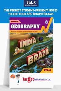 Std 10 Geography Book | English Medium | SSC Maharashtra State Board | Includes Map and Graph based Questions and Model Question Paper for Practice | Perfect Notes Based on Std 10th New Syllabus