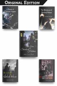 Original Sherlock Holmes Books Set Of 5 By Arthur Conan Doyle, The Adventures Of Sherlock Holmes Book, The Case Book Of Sherlock Holmes, Sherlock Holmes His Last Bow, The Return Of Sherlock Holmes Etc