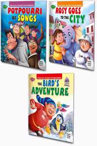 Story Books For Beginners Pack Of 3 Books| Early Reader Series In Large Font (V2)