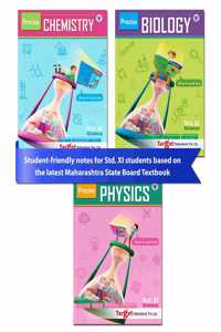 Std 11 Precise Pcb Books (Physics, Chemistry And Biology) Combo | Fyjc Science Guide | Maharashtra State Board Notes | Based On Std 11Th New Syllabus | Set Of 3 Books