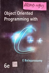 Object Oriented Programming With C++ By E Balagurusamy Second Hand & Used Book
