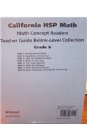 Math Reader Collection Teacher's Guide Grade 6: Below Level Math Reader