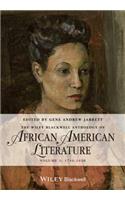 Wiley Blackwell Anthology of African American Literature, Volume 1