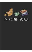 I'm A Simple Woman: Cats Notebook, Graph Paper (6 x 9 - 120 pages) Animal Themed Notebook for Daily Journal, Diary, and Gift