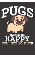 Pug Dog Sarcasm Notebook Journal: Pug Dog Sarcasm Notebook Journal Gift Dot Grid 6 x 9 120 Pages