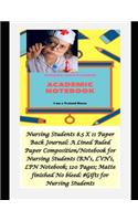 #Nursing Students 8.5x11 Paper Back Journal