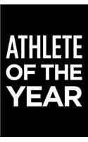 Athlete of the Year: Blank Lined Novelty Office Humor Themed Notebook to Write In: With a Practical and Versatile Wide Rule Interior