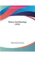 History And Ethnology (1922): (English)