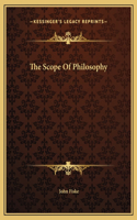 The Scope Of Philosophy