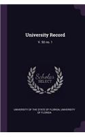 University Record: V. 50 No. 1