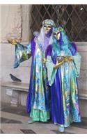 Carnival Figures in Venice, Italy Journal: 150 page lined notebook/diary