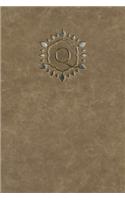 Monogram "Q" Blank Book: (17 Monogram Raw 150 Blank)