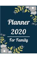 Planner 2020 for family: Jan 1, 2020 to Dec 31, 2020: Weekly & Monthly Planner + Calendar Views (2020 Pretty Simple Planners)