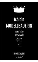 Notizbuch für Modellbauer / Modellbauerin: Originelle Geschenk-Idee [120 Seiten liniertes blanko Papier]