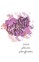 2020 Planner Planificador Monthly