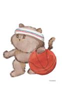 Funny Basketball Cat Notebook: Graph Paper Journal 6x9 - 120 Pages